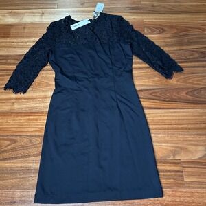 BB Dakota Black Lace‎ Sheath Dress Women's Size M Cocktail Party